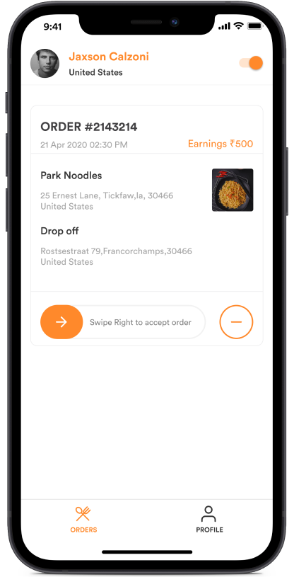 Chownow Alternative Store/restaurant App Interface