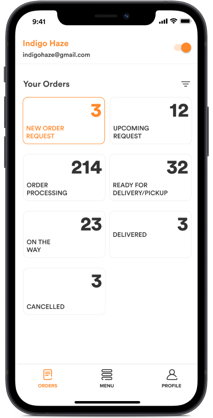 Chownow Alternative Driver Partner App Interface