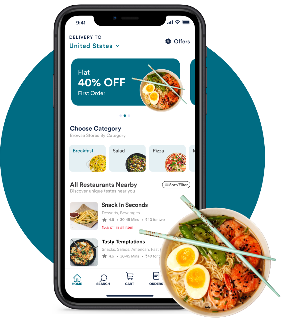 GloriaFood Alternative App Interface