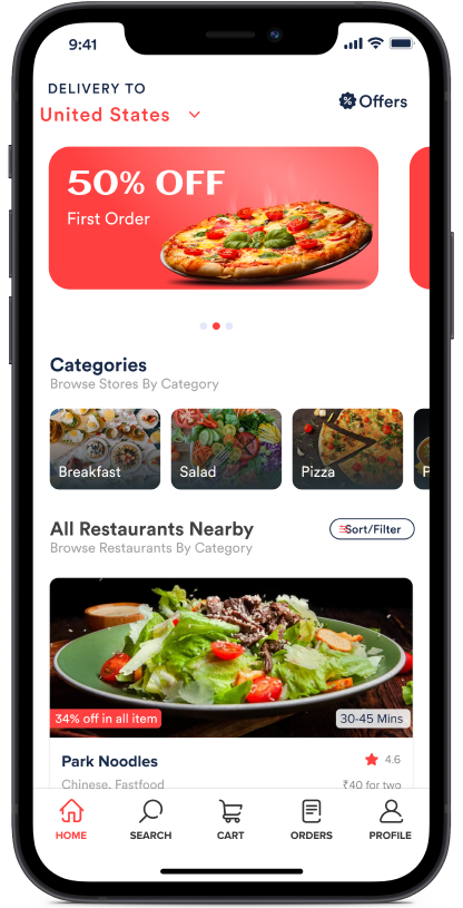 GloriaFood Alternative Customer App Interface